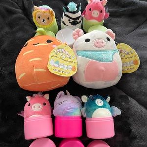 squishmallows rosie, caroleena, Micromallows